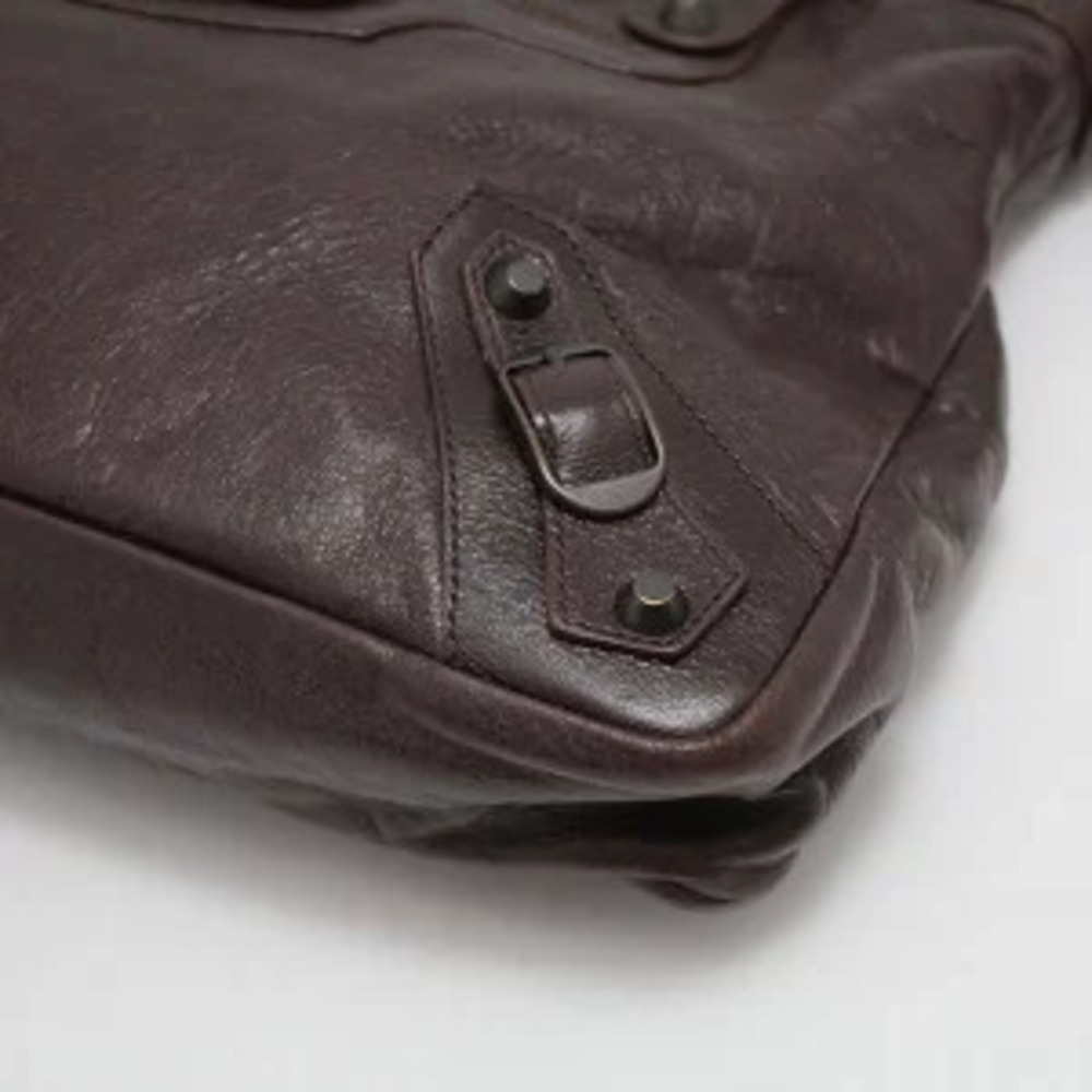 Balenciaga Town Handbag Leather Brown - Picture 4 of 6